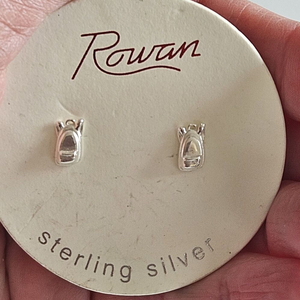 *Sale* Rowan Sterling Silver Backpack Stud Earrings Nwt